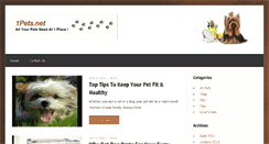 Desktop Screenshot of 1pets.net