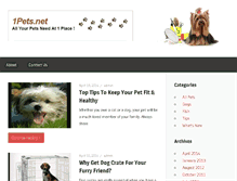 Tablet Screenshot of 1pets.net
